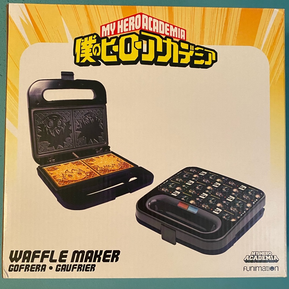 My Hero Academia Waffle Maker in black - new!